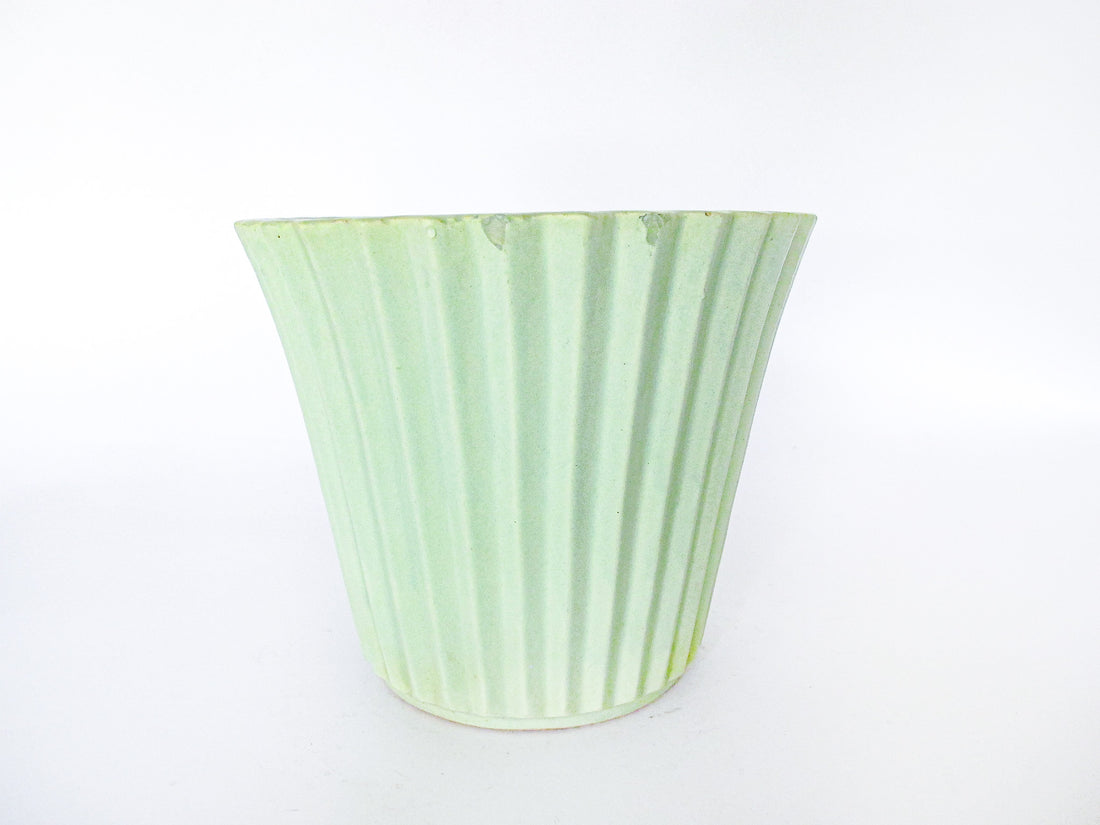 Midcentury Green USA Ceramic Plant Pot