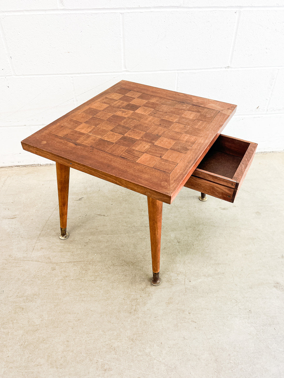 Midcentury Chess Board Table Hand Made