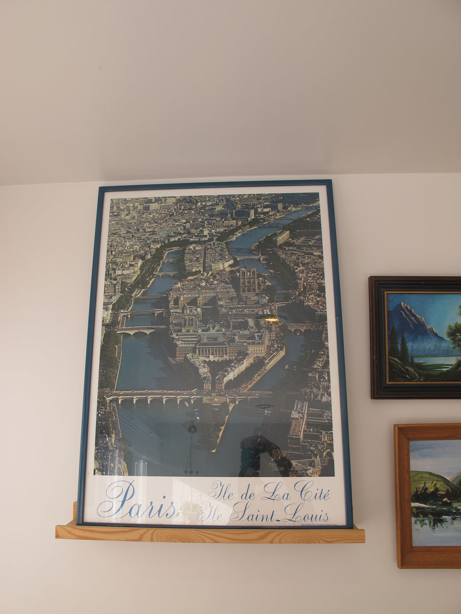 1980's Framed Photo of Paris France Poster
