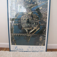 1980's Framed Photo of Paris France Poster