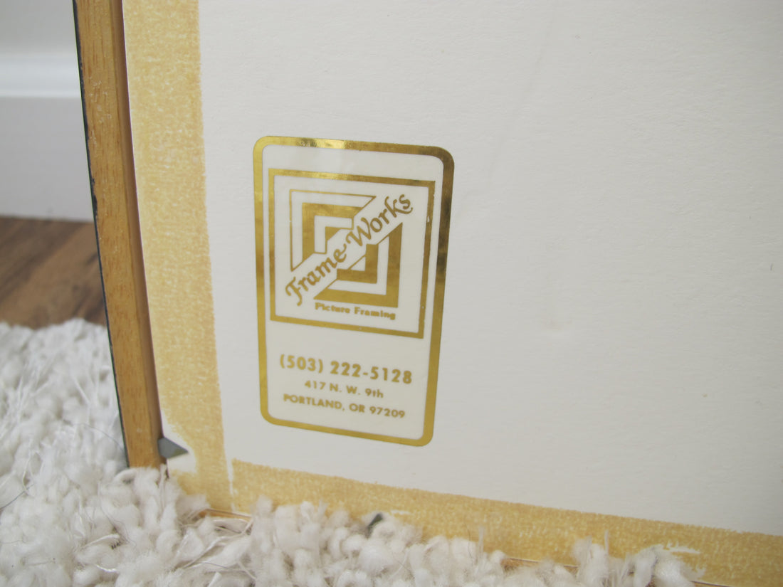 1980's Framed Photo of Paris France Poster