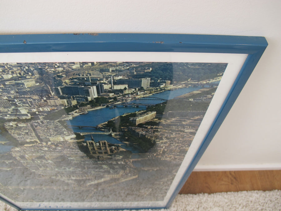 1980's Framed Photo of Paris France Poster