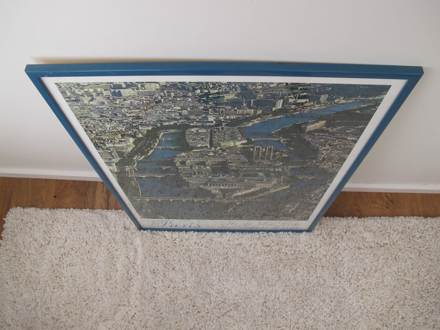 1980's Framed Photo of Paris France Poster