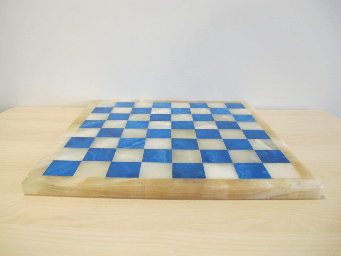 Onyx Stone Chess serving tray Board Vintage