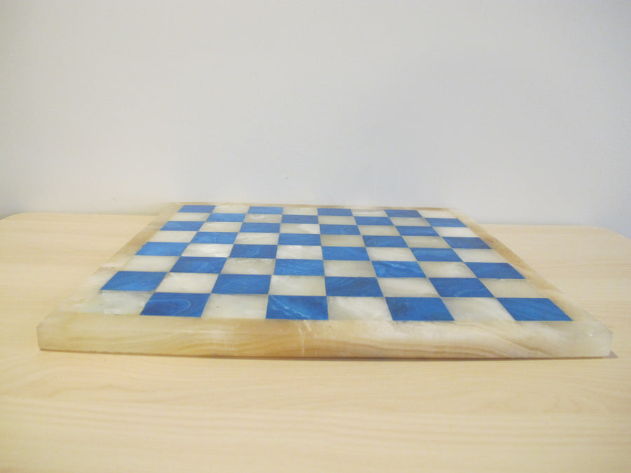 Onyx Stone Chess serving tray Board Vintage