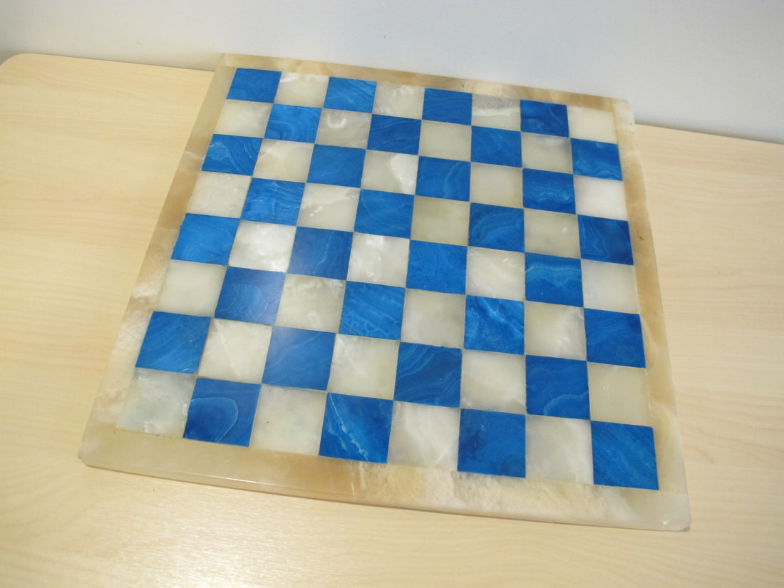 Onyx Stone Chess serving tray Board Vintage
