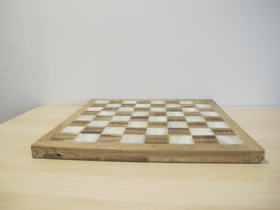 Onyx Stone Chess serving tray Board Vintage