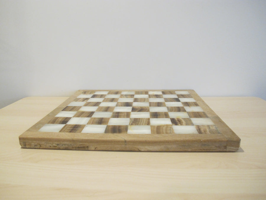 Onyx Stone Chess serving tray Board Vintage