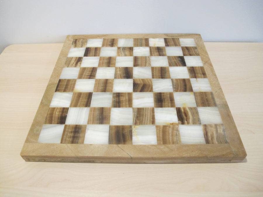Onyx Stone Chess serving tray Board Vintage