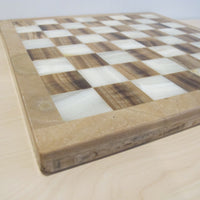 Onyx Stone Chess serving tray Board Vintage