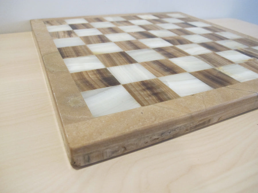 Onyx Stone Chess serving tray Board Vintage