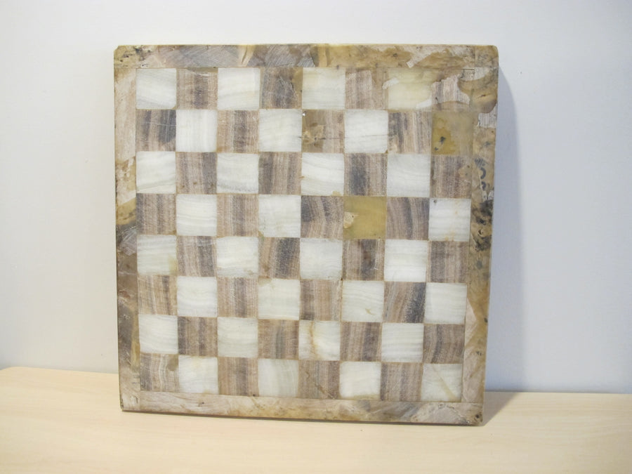 Onyx Stone Chess serving tray Board Vintage