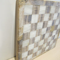 Onyx Stone Chess serving tray Board Vintage