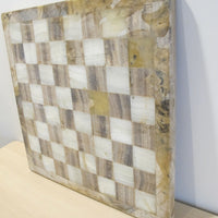 Onyx Stone Chess serving tray Board Vintage