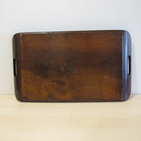 Butterfly Wing Tray From Brazil with Hand Carved Wood Frame and Glass Top