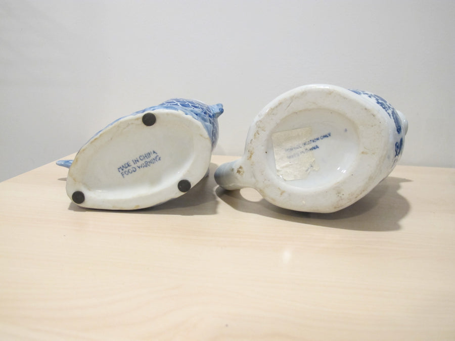 Porcelain Vase Boxes Blue and White Porcelain Fish Frog Turtle Ginger Jar