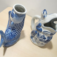 Porcelain Vase Boxes Blue and White Porcelain Fish Frog Turtle Ginger Jar