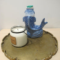 Porcelain Vase Boxes Blue and White Fish Frog Turtle (Sold individually)