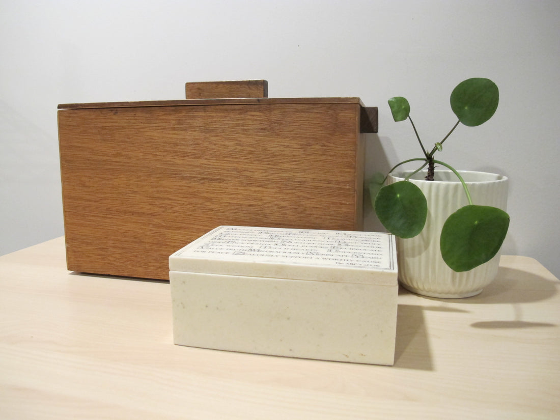 White Resin Box ABCs of Life R. Stewart 2005