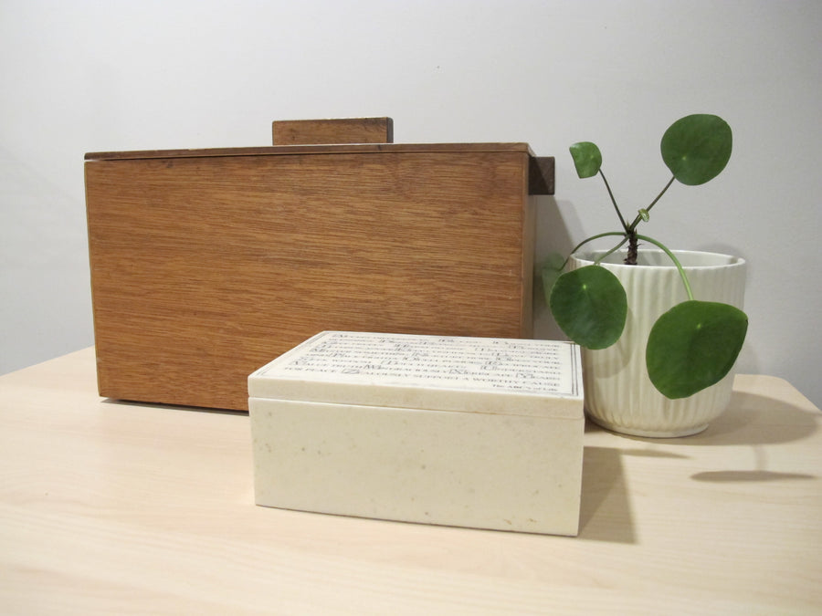 White Resin Box ABCs of Life R. Stewart 2005