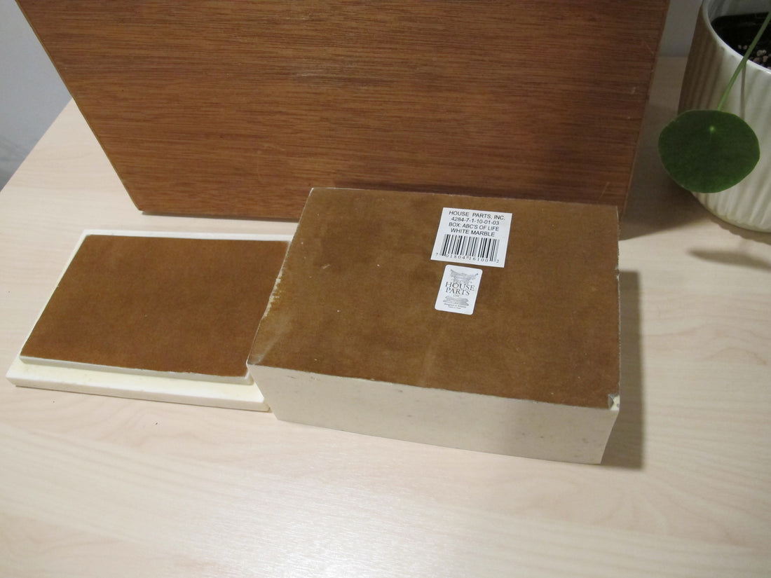 White Resin Box ABCs of Life R. Stewart 2005