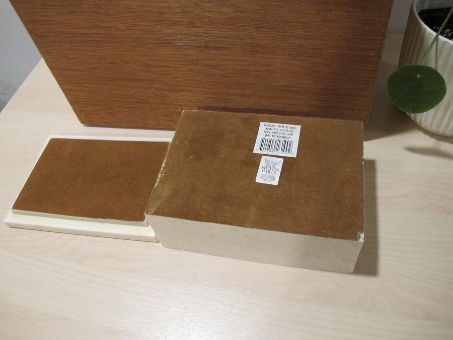 White Resin Box ABCs of Life R. Stewart 2005