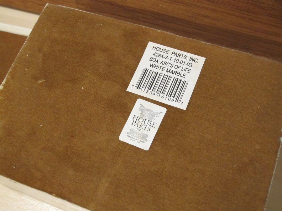 White Resin Box ABCs of Life R. Stewart 2005