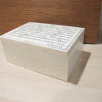 White Resin Box ABCs of Life R. Stewart 2005