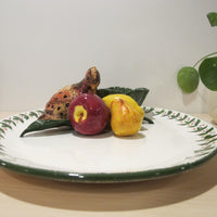 California Pottery Serving Tray Ceramic Bird Plate