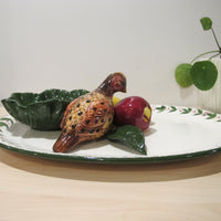 California Pottery Serving Tray Ceramic Bird Plate