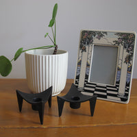 Cast Iron Candle Holders Midcentury (Set of 2)