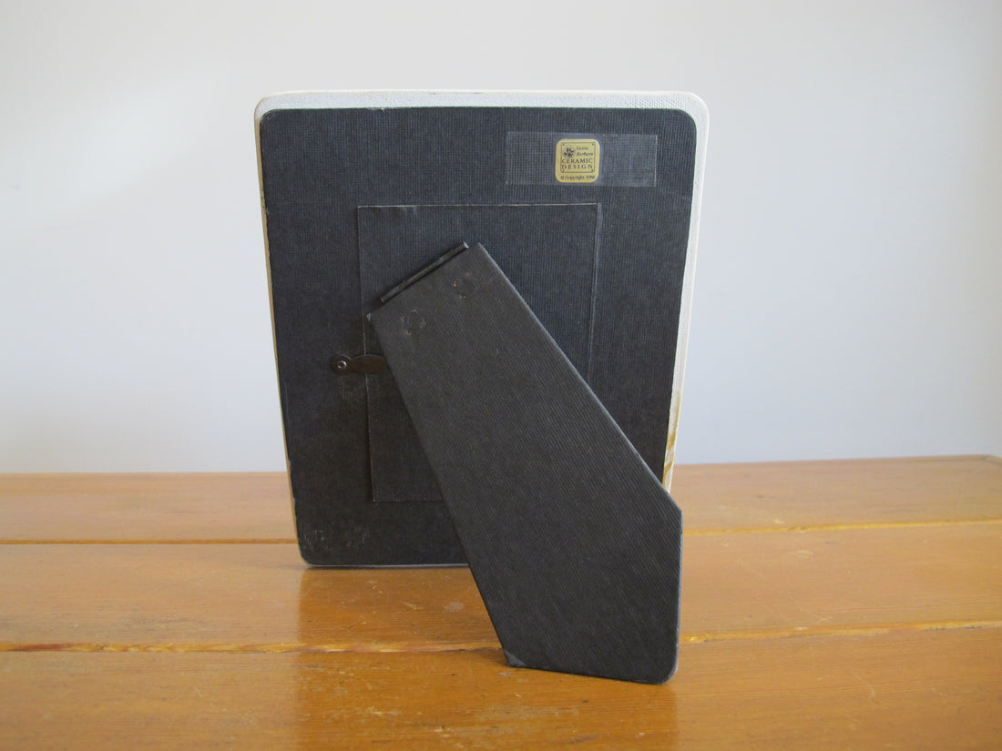 1980's Santa Barbara Ceramic Design Frame Hand Painted