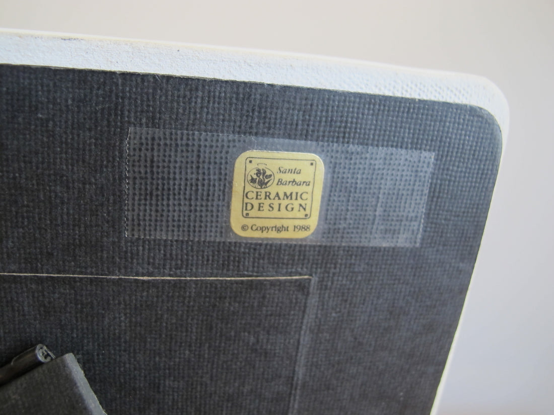 1980's Santa Barbara Ceramic Design Frame Hand Painted