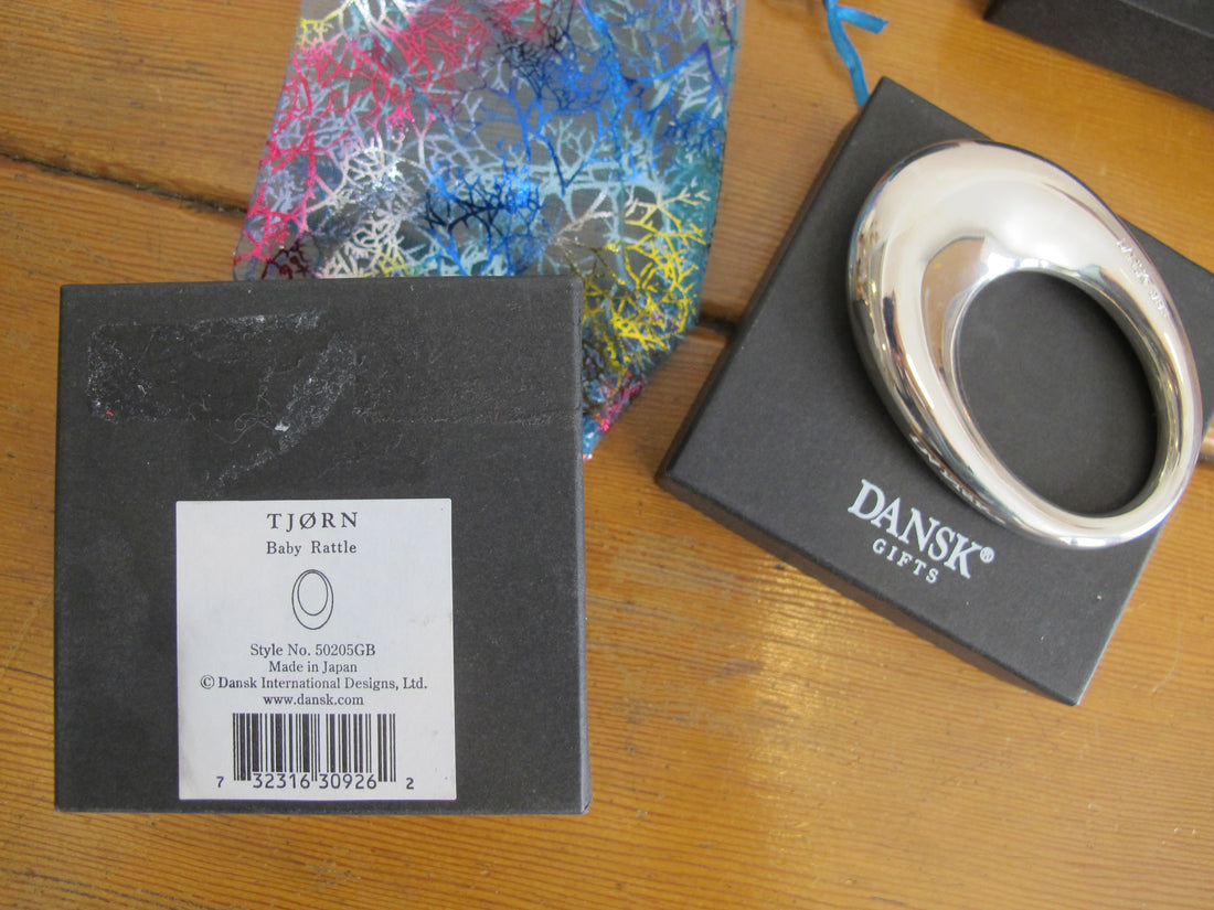 Dansk Silver Metal Baby Rattle Japan (Each Sold Separately)