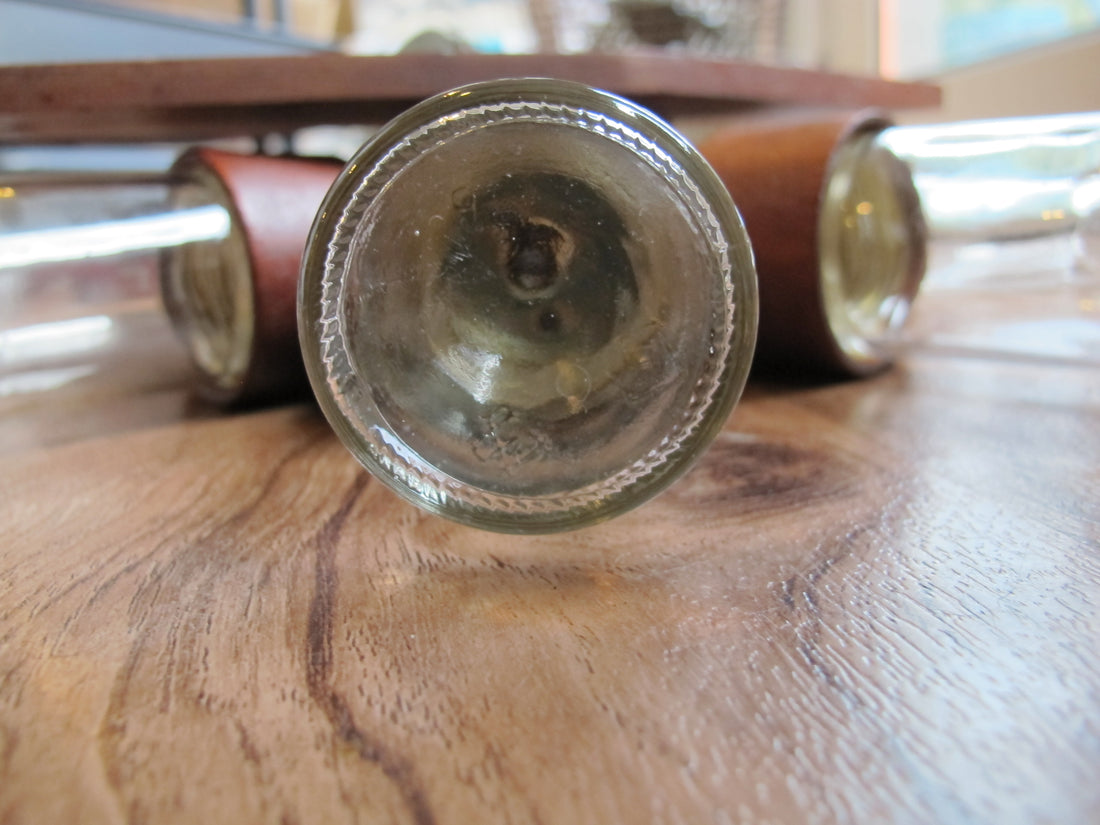 Midcentury Rotating Wall Spice Rack Danish Atomic with 8 Jars