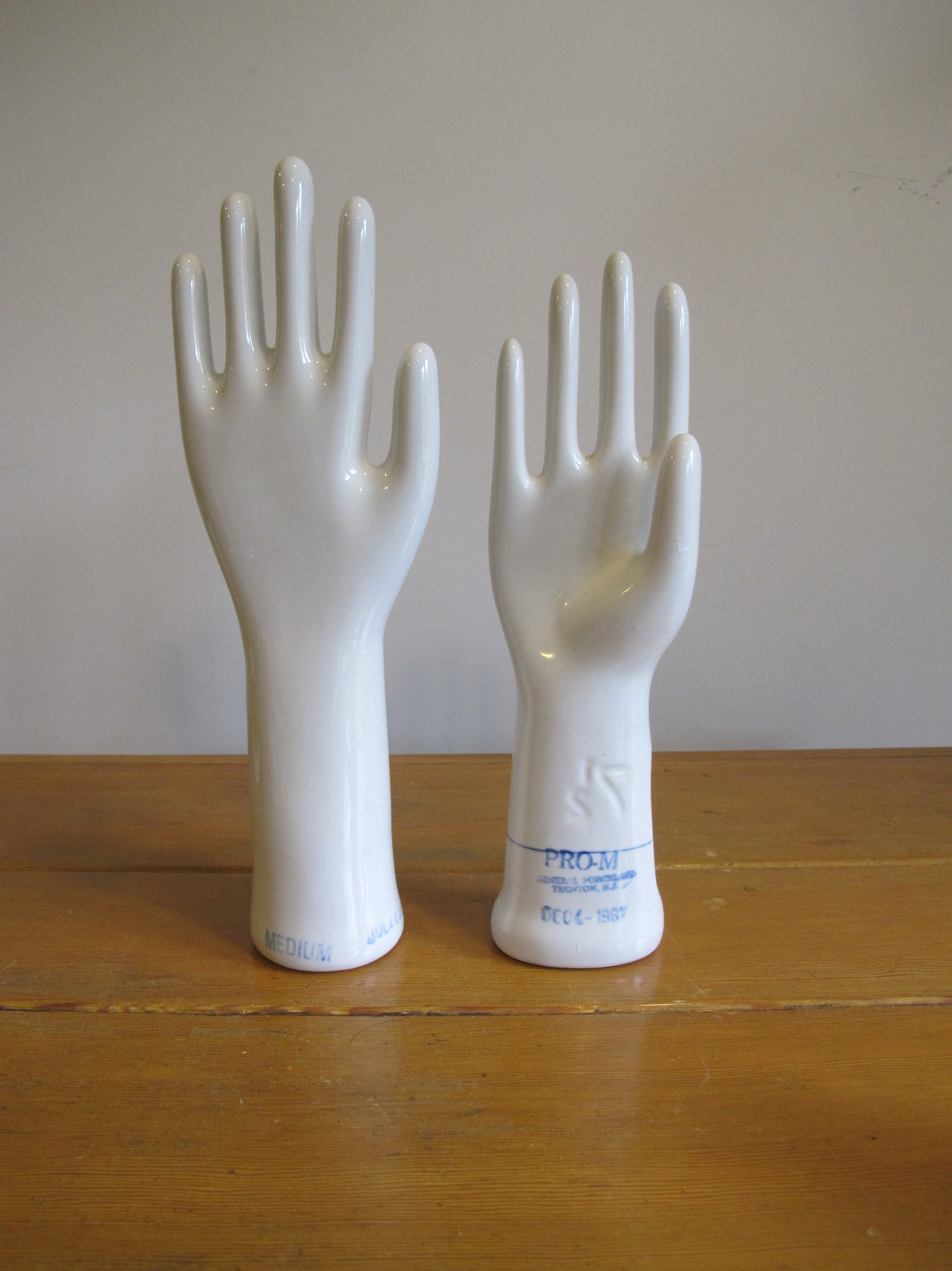 Vintage 1980s Porcelain Hand Display Sculpture Statues – Sold Separately