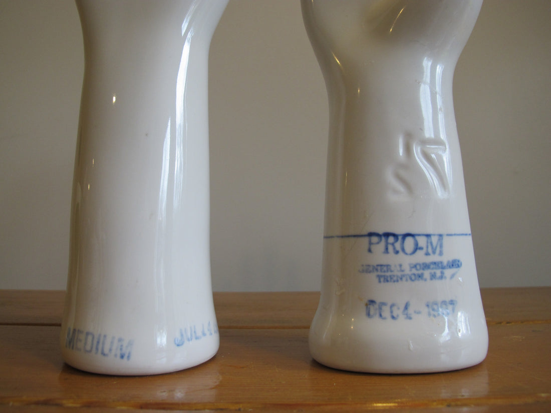 Vintage 1980s Porcelain Hand Display Sculpture Statues – Sold Separately