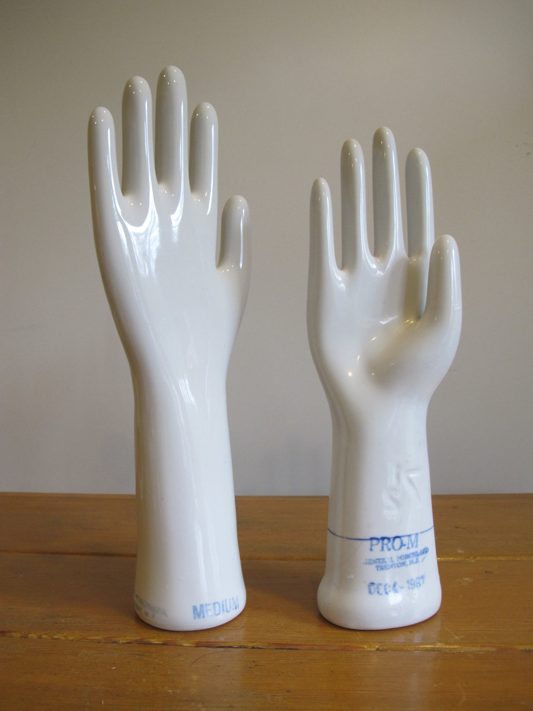 Vintage 1980s Porcelain Hand Display Sculpture Statues – Sold Separately