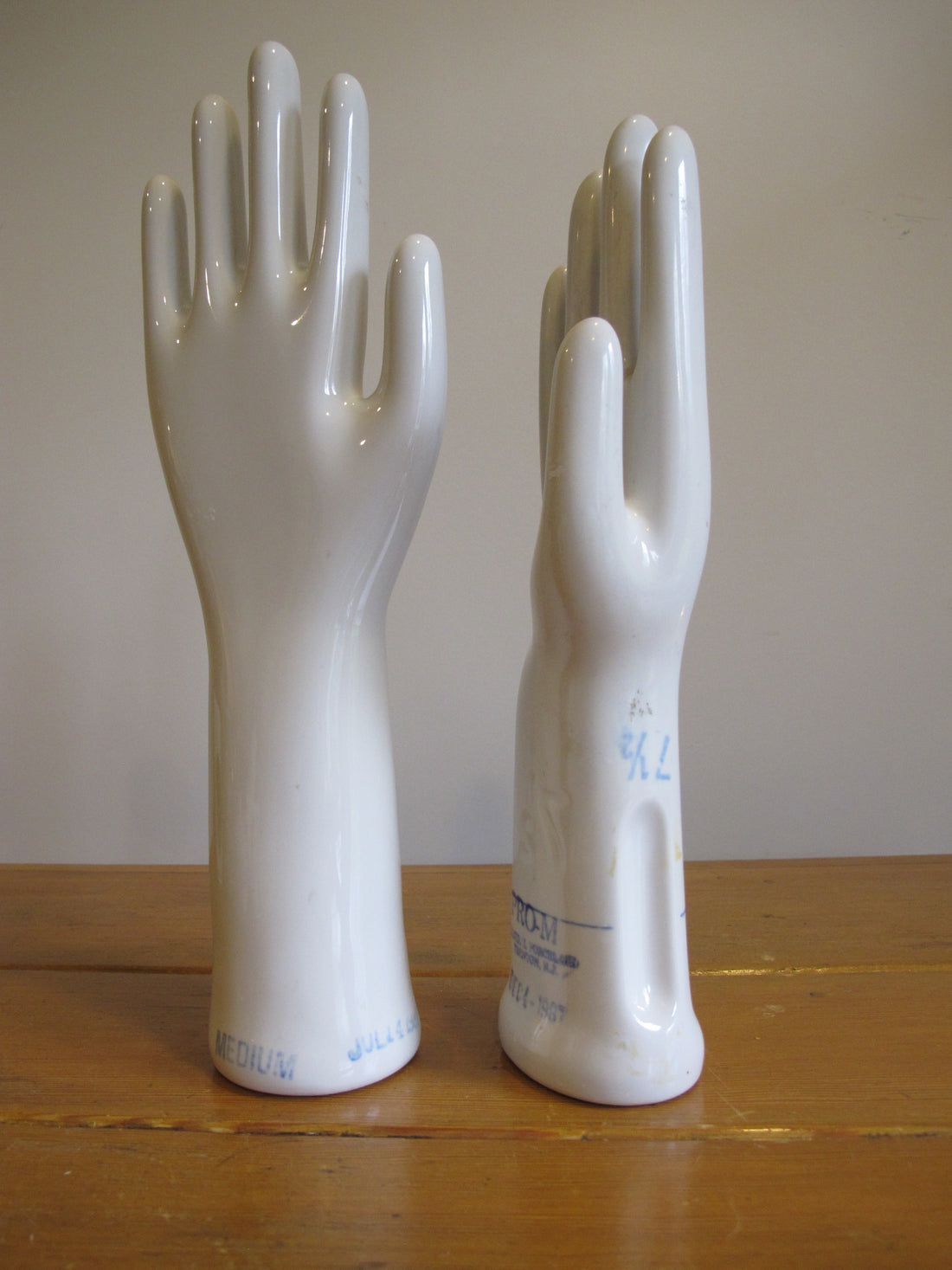 Vintage 1980s Porcelain Hand Display Sculpture Statues – Sold Separately