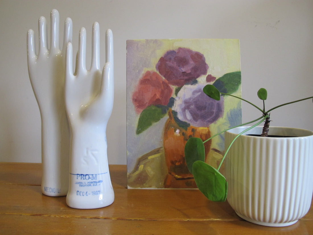 Vintage 1980s Porcelain Hand Display Sculpture Statues – Sold Separately