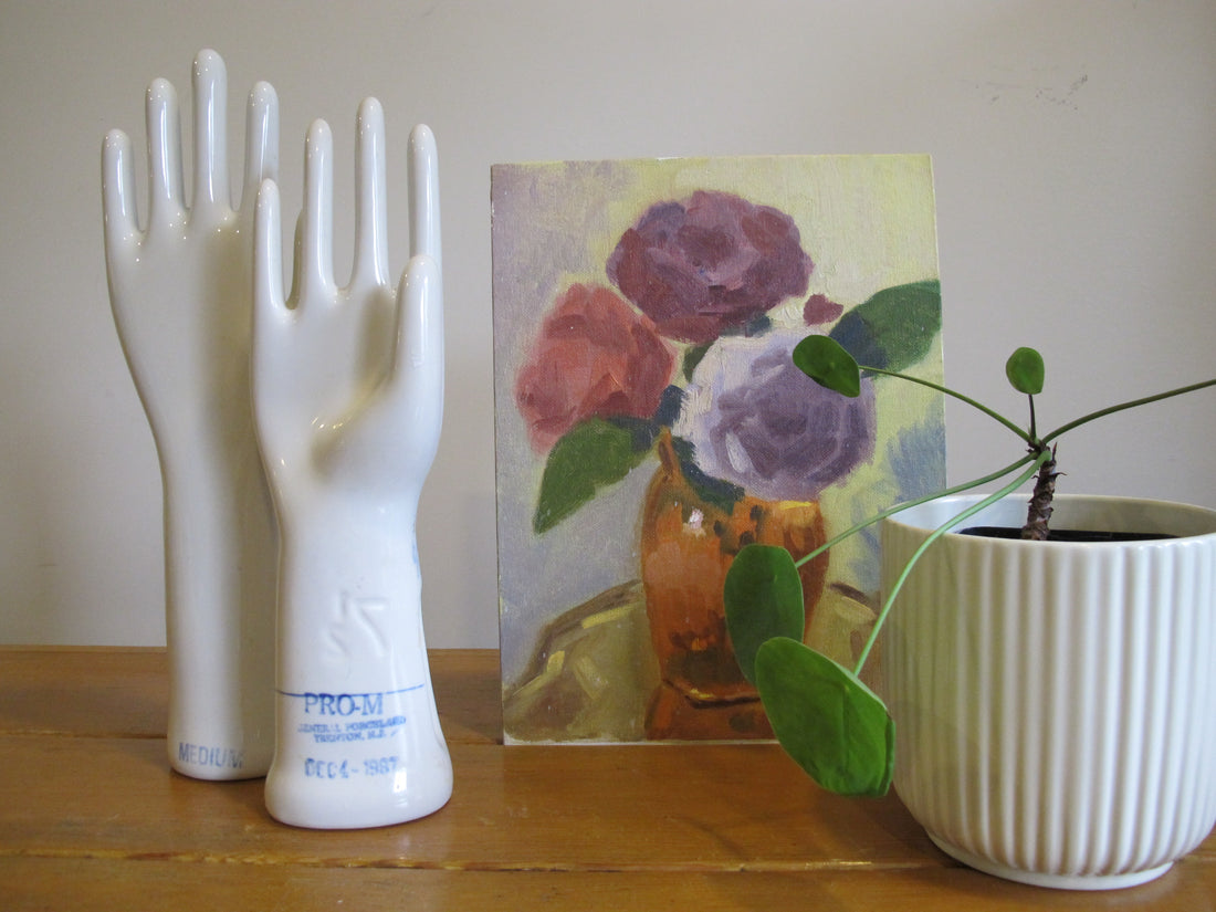 Vintage 1980s Porcelain Hand Display Sculpture Statues – Sold Separately