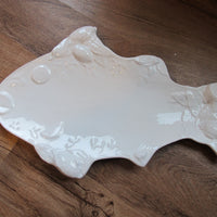 Terracotta Fish Platter Italy Vintage Ceramic Studio Pottery