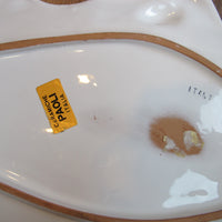 Terracotta Fish Platter Italy Vintage Ceramic Studio Pottery