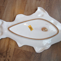 Terracotta Fish Platter Italy Vintage Ceramic Studio Pottery