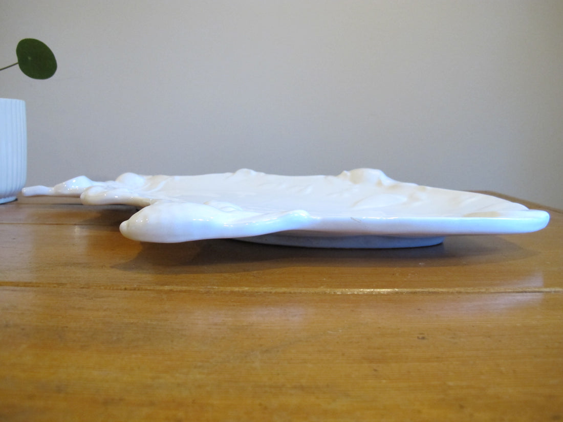 Terracotta Fish Platter Italy Vintage Ceramic Studio Pottery