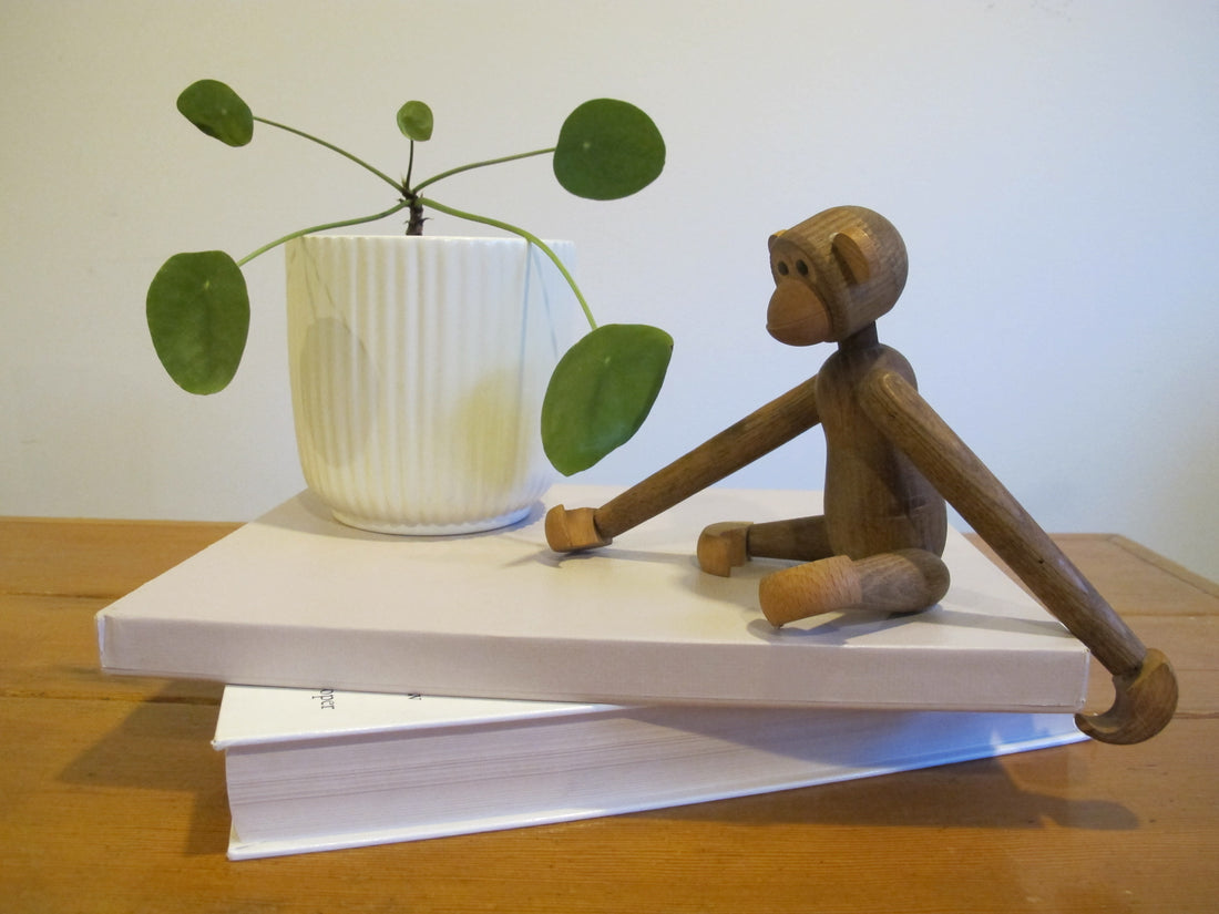 Wood Monkey Vintage Japan Toy