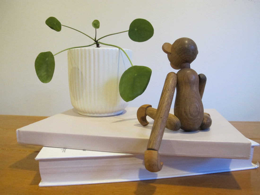 Wood Monkey Vintage Japan Toy