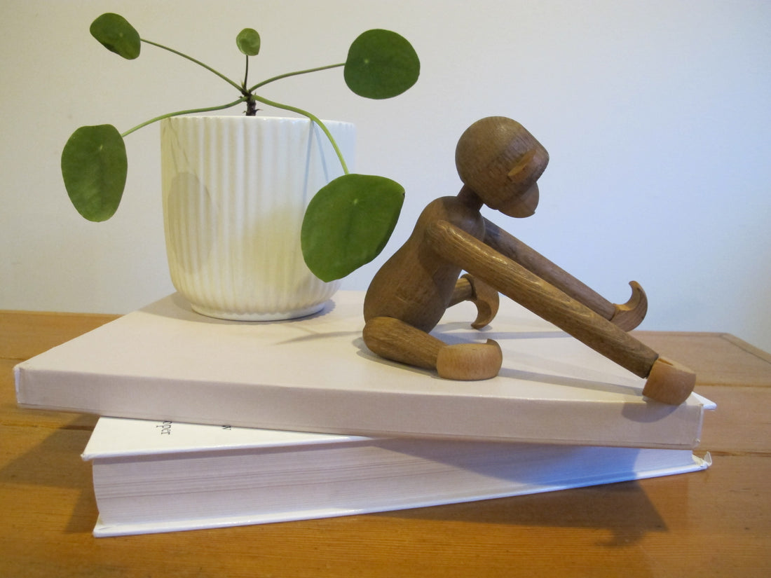 Wood Monkey Vintage Japan Toy