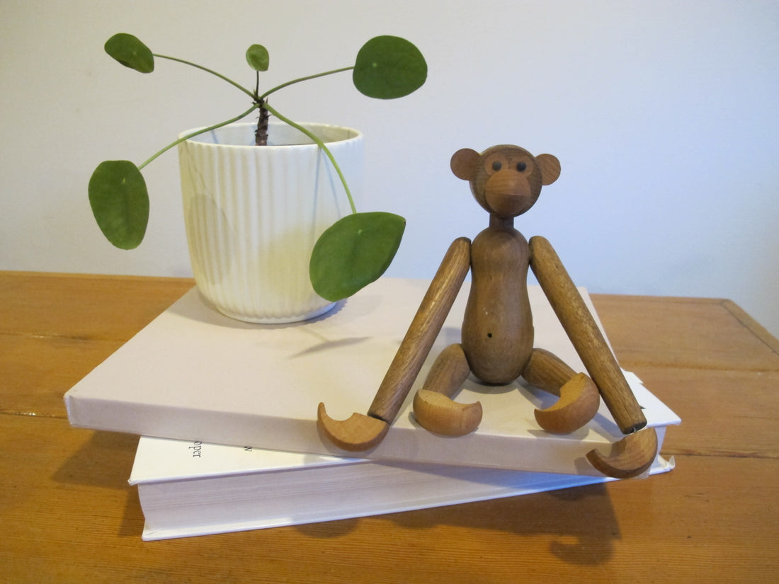 Wood Monkey Vintage Japan Toy