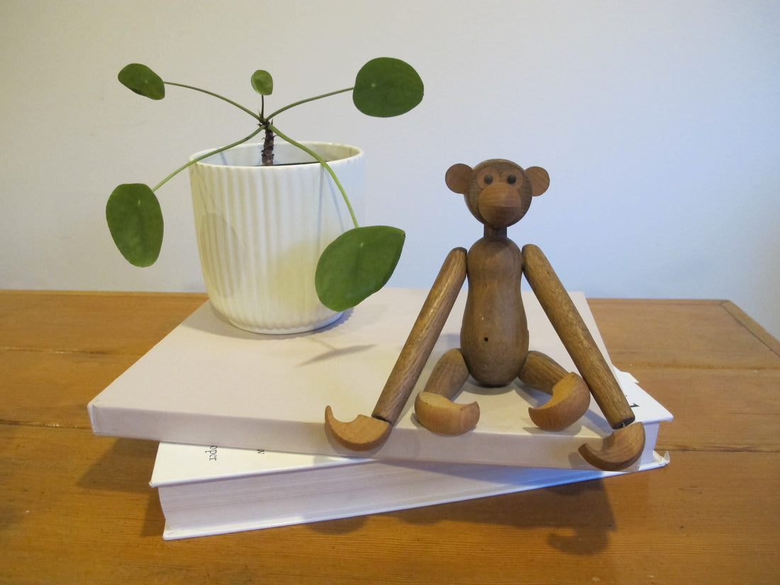 Wood Monkey Vintage Japan Toy